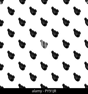 Mouse form button clothes pattern vector seamless Stock Vector