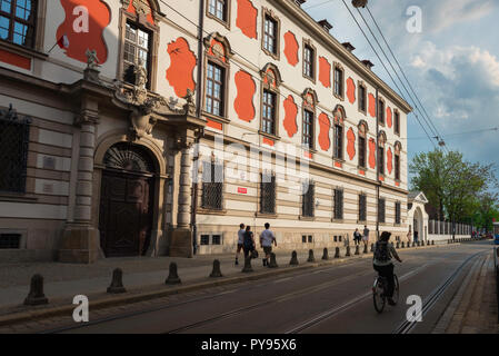 Wroclaw University, view of the Baroque exterior of the University of Wroclaw Library Reading Room in Swietej Jadwigi on Sand Island, Wroclaw, Poland. Stock Photo