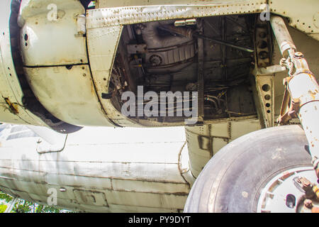 Amazing air-breathing jet engine or ducted jet engine, a jet engine propelled by a jet of hot exhaust gases formed from heated and expanded air that i Stock Photo