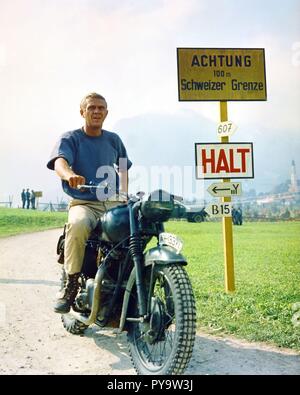 Original film title: THE GREAT ESCAPE. English title: THE GREAT ESCAPE. Year: 1963. Director: JOHN STURGES. Stars: STEVE MCQUEEN. Credit: MIRISCH/UNITED ARTISTS / Album Stock Photo