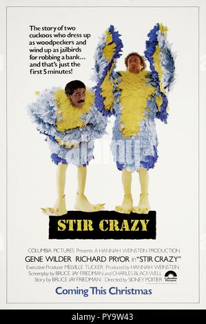 Original film title: STIR CRAZY. English title: STIR CRAZY. Year: 1980. Director: SIDNEY POITIER. Credit: COLUMBIA PICTURES / Album Stock Photo