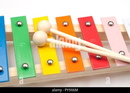 Colorful xylophone Stock Photo