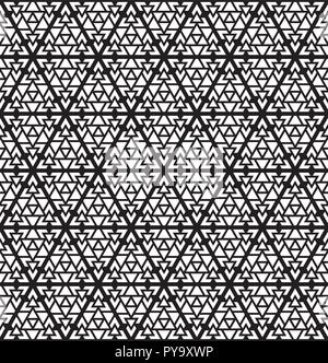 Seamless abstract pattern in the form of intersecting triangles on a white background.Suitable for various decoration and laser cutting. Stock Vector