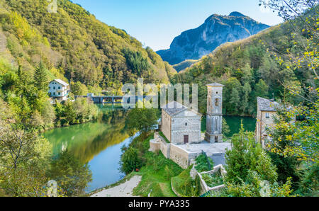 Isola Santa, ancient village in the Apuan Alps. Province of Lucca, Tuscany, Italy. Stock Photo