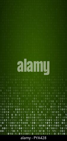 Binary Code Screen Stock Vector