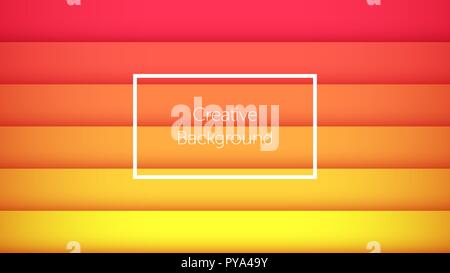 Geometric background with colorful horizontal stripes. Creative background for landing page, banner and cover, poster and presentation. Modern templat Stock Vector