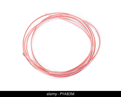 Coil of wires isolated on white background Stock Photo
