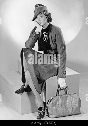 Swedish actress Ingrid Bergman, 1915-1982. Swedish actress with an international career. Most famous for her roles in the films Casablanca and Notorious. Pictured here 1938 Stock Photo