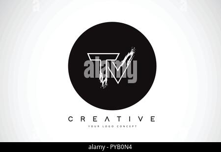TV Letter Logo Design with Black Smoke. Creative Modern Smoke Letters ...
