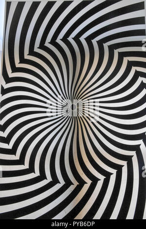 Optical spiral illusion Stock Photo