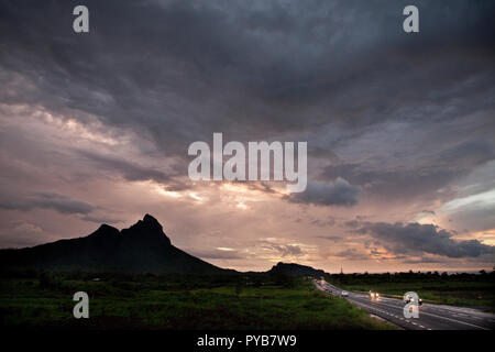 Central highway in Mauritius. Stock Photo