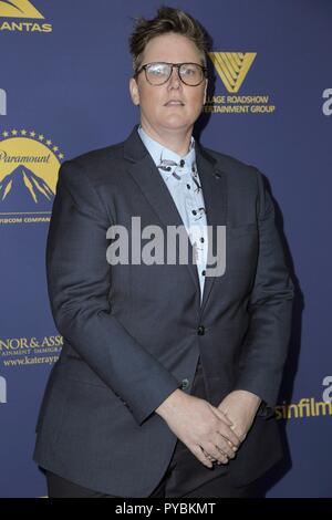 Los Angeles, CA, USA. 24th Oct, 2018. Hannah Gadsby at arrivals for 2018 Australians in Film 7th Annual Awards Gala, Paramount Studios, Los Angeles, CA October 24, 2018. Credit: Priscilla Grant/Everett Collection/Alamy Live News Stock Photo