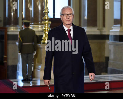 Prague, Czech Republic. 27th Oct, 2018. Czech Senator Jiri Drahos attended opening of National Museum historical building in Prague, Czech Republic, October 27, 2018. Credit: Radek Petrasek/CTK Photo/Alamy Live News Stock Photo