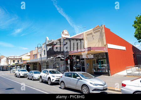 Wagga Wagga regional city in New South Wales and its high street,Australia Stock Photo