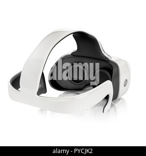Virtual reality headset on white background, illustration Stock Photo ...