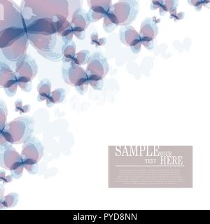 Vector abstract watercolor butterfly background design Stock Vector