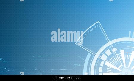 Vector abstract light blue technology interface backgrounds Stock Vector