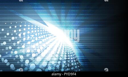 Vector abstract technological global illuminated background design Stock Vector