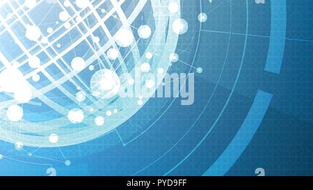 Vector technological abstract global  background design Stock Vector