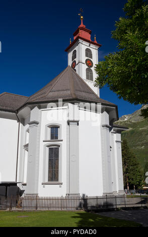 St Peter and Paul parish church in Andermatt, Switzerland Stock Photo