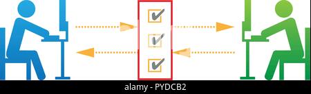 Network Protocol Vector Illustration Stock Vector