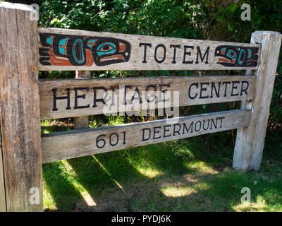 Totem Heritage Center Ketchikan Stock Photo