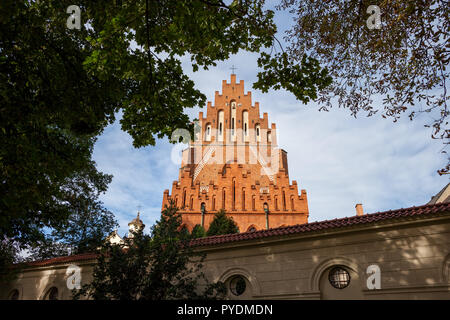 Church Of The Holy Trinity and Dominican Monastery in Krakow, Poland. Stock Photo