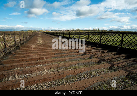 Bennerley viaduct near Ilkeston, Derbyshire, UK Stock Photo