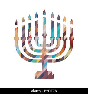 Hanukkah candles Stock Vector