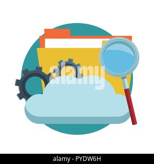 Cloud computing symbol Stock Vector