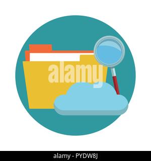 Cloud computing symbol Stock Vector