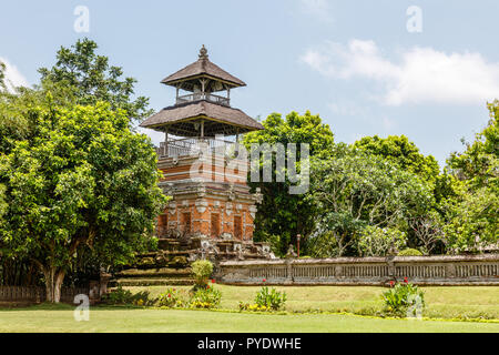 Bale kulkul at temple Pura Taman Ayun Mengwi, Badung Regency, Bali, Indonesia Stock Photo