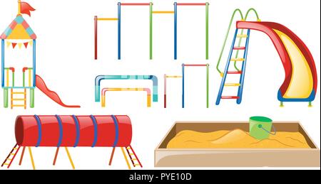 Different types of play stations  illustration Stock Vector