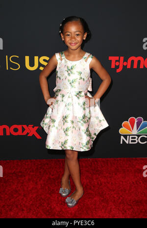 Premiere of NBC's 'This Is Us' Season 3  Featuring: Faithe Herman Where: Hollywood, California, United States When: 25 Sep 2018 Credit: FayesVision/WENN.com Stock Photo