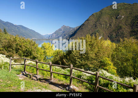 Lake Idro in the mountains of northern Italy Stock Photo