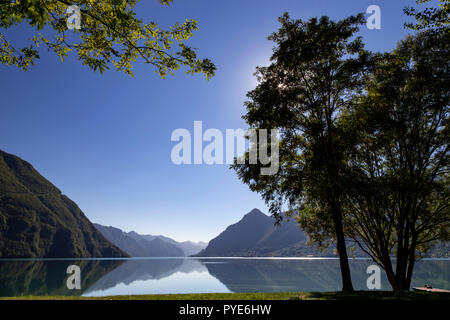Lake Idro in the mountains of northern Italy Stock Photo