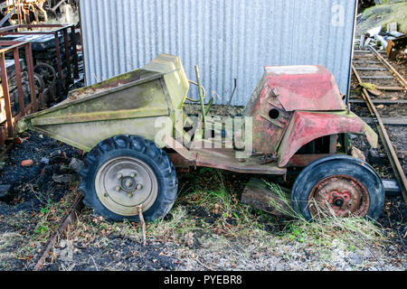 Old Liner Roughrider mini dump truck Stock Photo