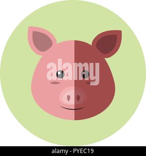 pig vector icon Stock Vector