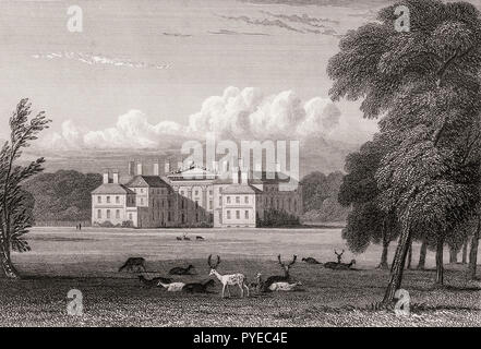 Dalkeith Palace, Dalkeith, Midlothian, Scotland, 19th century, from Modern Athens by Th. H. Shepherd Stock Photo