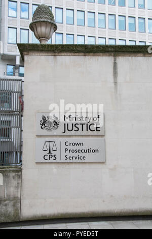 The Ministry of Justice (MoJ) building on Petty France, Westminster, London, SW1, UK Stock Photo