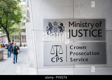 The Ministry of Justice (MoJ) building on Petty France, Westminster, London, SW1, UK Stock Photo