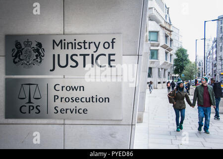 The Ministry of Justice (MoJ) building on Petty France, Westminster, London, SW1, UK Stock Photo