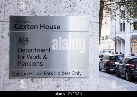 Caxton House, Department for Work and Pensions, Tothill Street, Westminster, London, SW1, UK Stock Photo