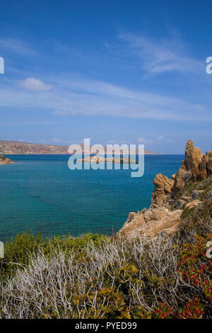 Vai beach - popular tourist destination in Crete, Greece Stock Photo