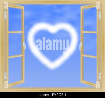 View from the window Stock Vector