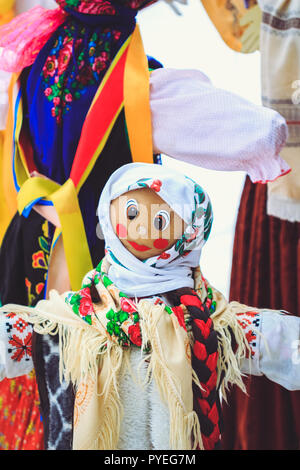 Traditional national Belarusian doll Maslenitsa for the holiday of spring Stock Photo