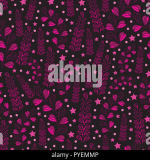 Lavender Nights-Love in Parise Seamless Repeat Pattern Background Stock Vector
