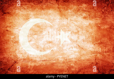 Turkey flag on canvas Stock Photo Alamy