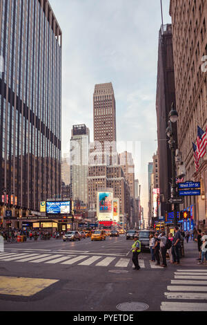 New York City street road at day time Stock Photo