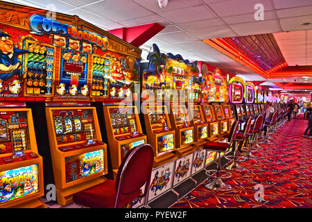 Paignton Pier Amusement Arcade, Paignton, Devon Stock Photo